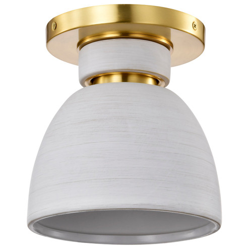 Collins One Light Flush Mount in Brushed Brass (72|60-8001)