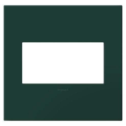 adorne Two-Gang Screwless Wall Plate with Microban in Evergreen (246|AWP2GEG)