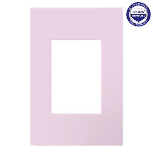 adorne One-Gang Screwless Wall Plate with Microban in Rosa (246|AWP1G3RA)