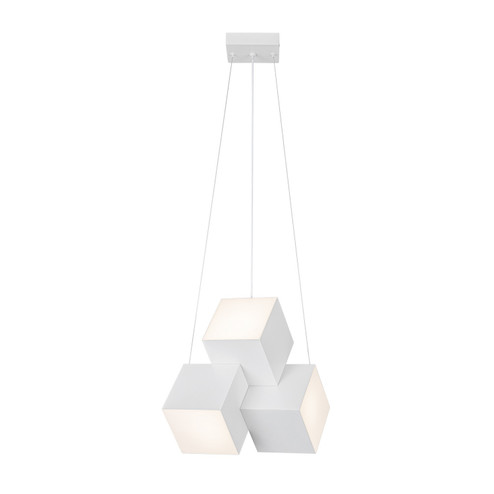 Tetra LED Pendant in White (347|PD20616-WH-UNV)