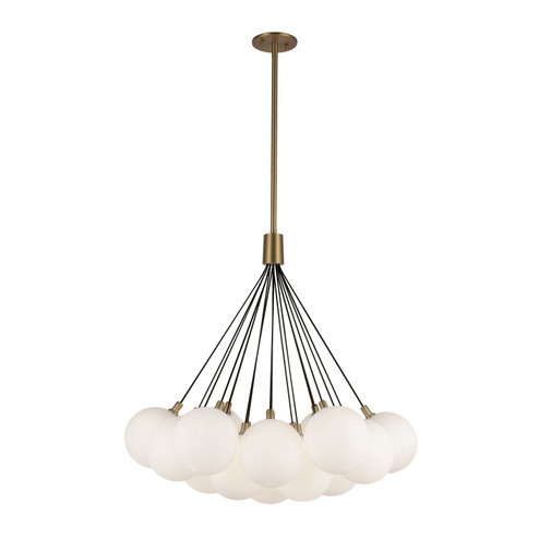 Bolla LED Chandelier in Brushed Gold/Opal Glass (347|CH3128-BG/OP)