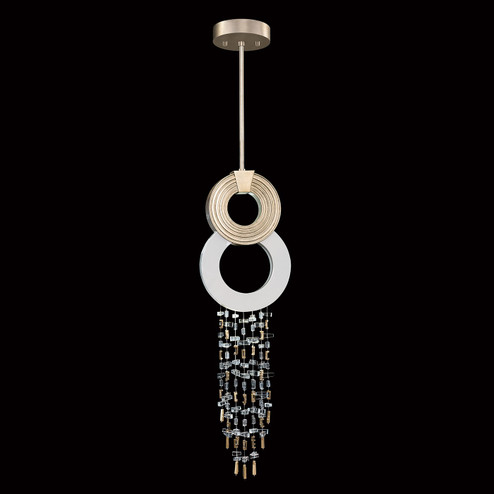 Capri LED Pendant in Soft Gold Leaf/White Gloss (48|951840-3)