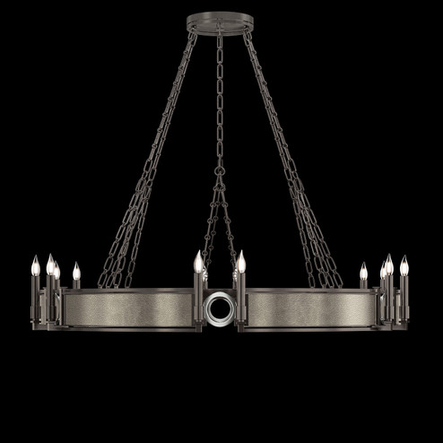 Mirage 12 Light Chandelier in Midnight Steel/Nickel/Coco (48|100048-722)