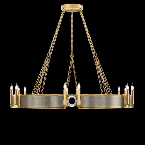 Mirage 12 Light Chandelier in Gold Leaf/Nickel/Coco (48|100048-322)