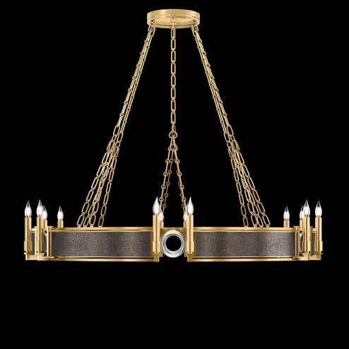 Mirage 12 Light Chandelier in Gold Leaf/Nickel/Pebble (48|100048-321)