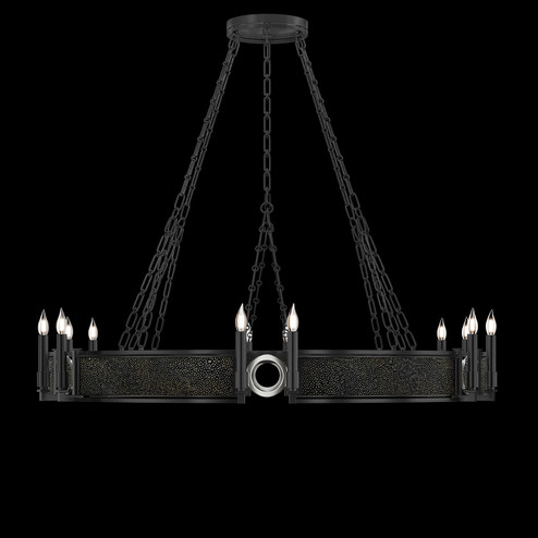 Mirage 12 Light Chandelier in Black Iron/Nickel/Black Knight (48|100048-123)