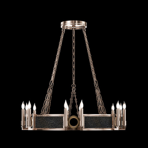 Mirage 12 Light Chandelier in Champagne/Brass/Black Knight (48|100047-613)