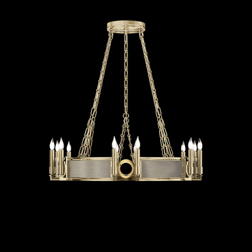 Mirage 12 Light Chandelier in Soft Gold Leaf/Brass/Coco (48|100047-512)