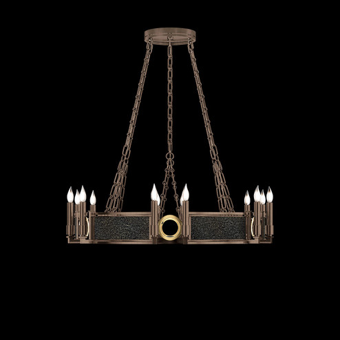 Mirage 12 Light Chandelier in Bronze/Brass/Black Knight (48|100047-213)