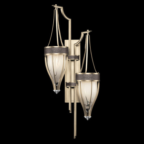 Mirage Two Light Wall Sconce in Champagne/Nickel/Pebble (48|100046-621)