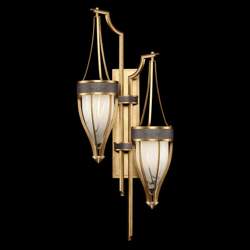 Mirage Two Light Wall Sconce in Gold Leaf/Brass/Pebble (48|100046-311)
