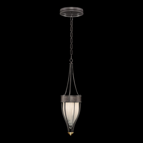 Mirage One Light Pendant in Midnight Steel/Brass/Pebble (48|100045-711)