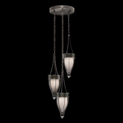 Mirage Three Light Pendant in Midnight Steel/Nickel/Black Knight (48|100044-723)