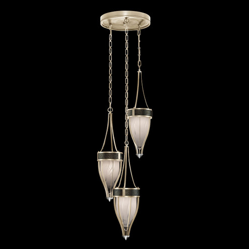 Mirage Three Light Pendant in Champagne/Nickel/Black Knight (48|100044-623)