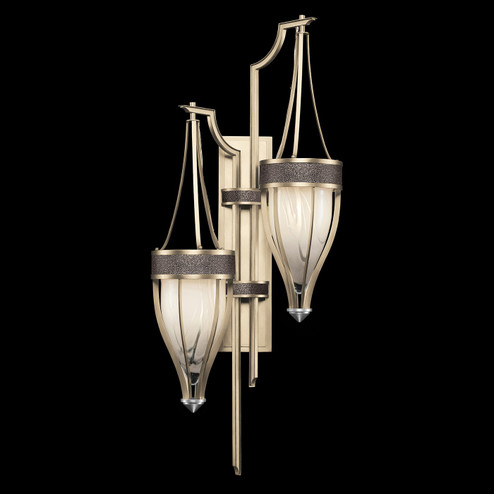 Mirage Two Light Wall Sconce in Champagne/Nickel/Pebble (48|100041-621)
