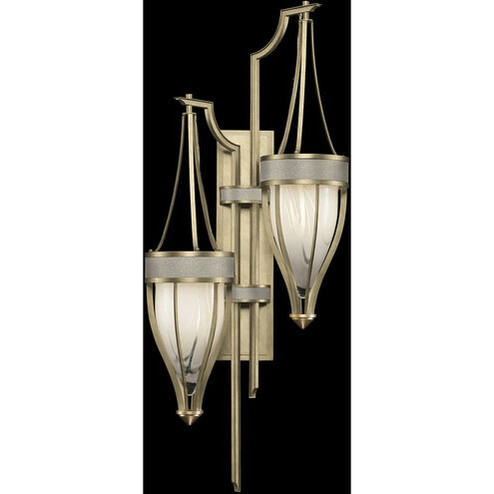 Mirage Two Light Wall Sconce in Gold Leaf/Nickel/Coco (48|100041-322)