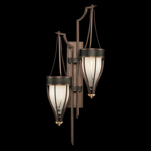 Mirage Two Light Wall Sconce in Bronze/Brass/Black Knight (48|100041-213)