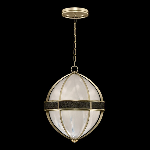 Mirage Three Light Pendant in Soft Gold Leaf/Brass/Black Knight (48|100038-513)