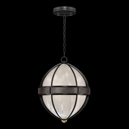 Mirage Three Light Pendant in Black Iron/Brass/Pebble (48|100038-111)