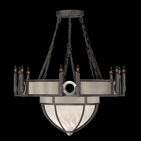 Mirage 15 Light Chandelier in Midnight Steel/Nickel/Coco (48|100037-722)