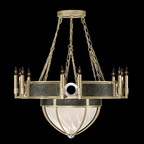 Mirage 15 Light Chandelier in Soft Gold Leaf/Nickel/Black Knight (48|100037-523)