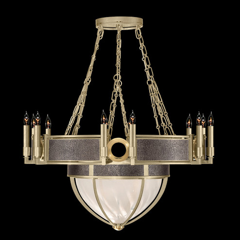 Mirage 15 Light Chandelier in Soft Gold Leaf/Brass/Pebble (48|100037-511)
