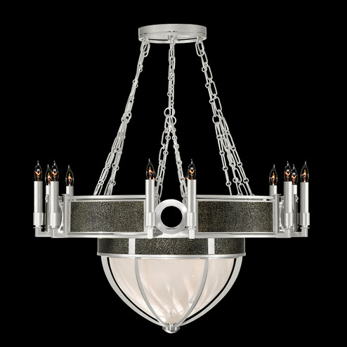 Mirage 15 Light Chandelier in Silver Leaf/Nickel/Black Knight (48|100037-423)