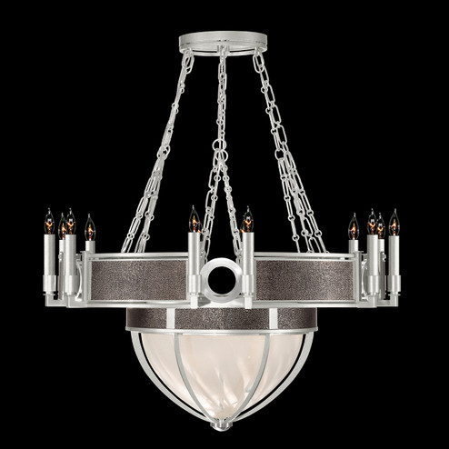 Mirage 15 Light Chandelier in Silver Leaf/Nickel/Pebble (48|100037-421)