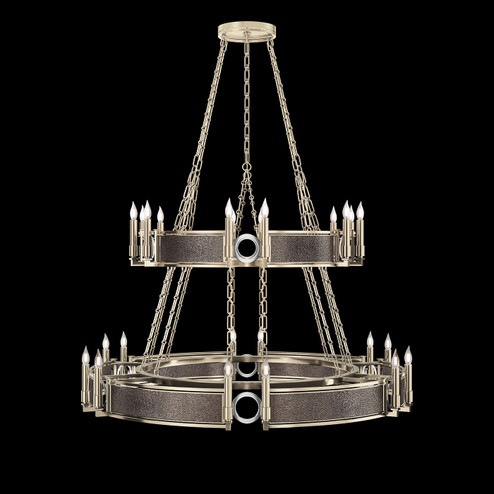 Mirage 24 Light Chandelier in Champagne/Nickel/Pebble (48|100036-621)