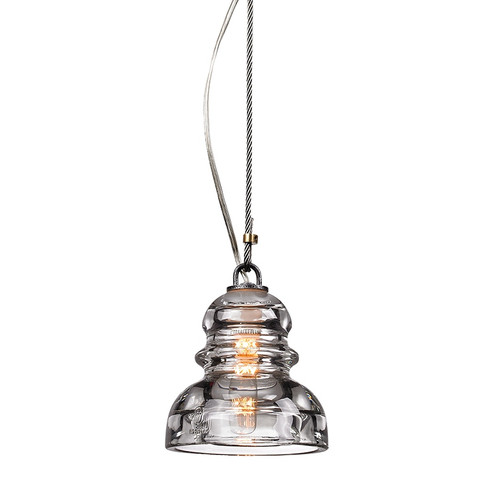 Menlo Park One Light Pendant in Old Silver (67|F3132-OS)