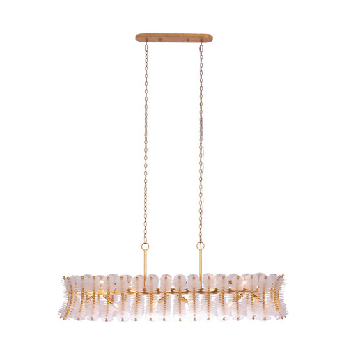 Gossamer 12 Light Island Pendant in Oxidized Gold Leaf (33|523661OL)