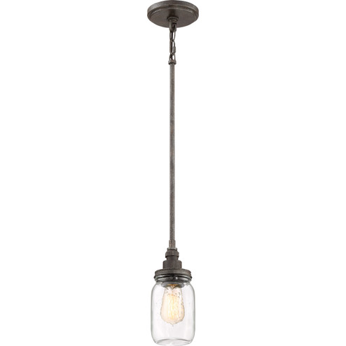 Squire One Light Mini Pendant in Rustic Black (10|SQR1504RK)