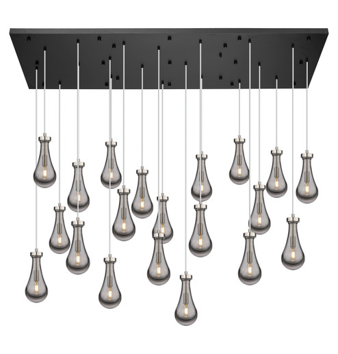 Downtown Urban 21 Light Pendant in Matte Black (405|172BK-451-1P-BK-G451-5SM-20)