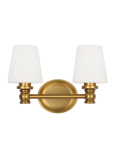 Xavierre Two Light Vanity in Burnished Brass (454|VS22102BBS)