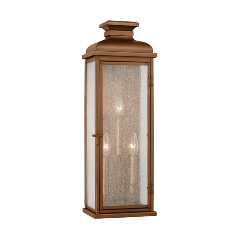Pediment Three Light Wall Lantern in Natural Copper (454|OL11102NCP)