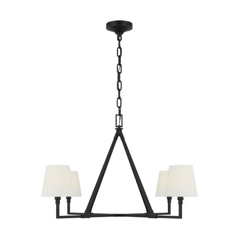Perth Four Light Chandelier in Aged Iron (454|CC1724AI)