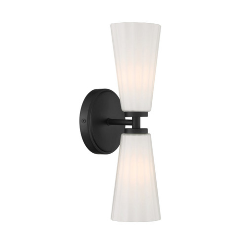 Two Light Wall Sconce in Matte Black (446|M90109MBK)