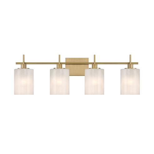 Four Light Bathroom Vanity in Natural Brass (446|M80085NB)