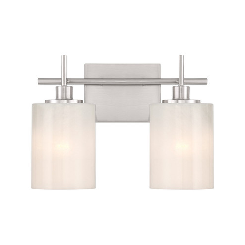 Two Light Bathroom Vanity in Brushed Nickel (446|M80083BN)