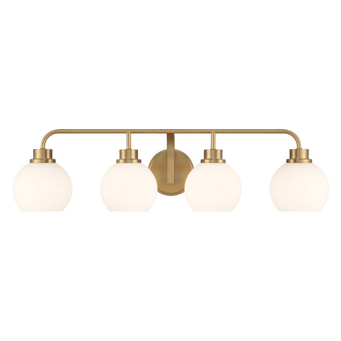 Four Light Bathroom Vanity in Natural Brass (446|M80082NB)