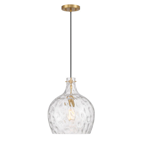 One Light Pendant in Natural Brass (446|M7053NB)