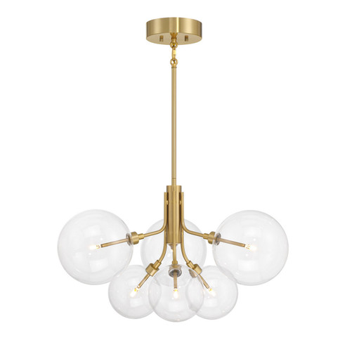 LED Chandelier in Natural Brass (446|M100135NB)