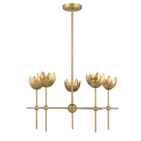 LED Chandelier in Natural Brass (446|M100131NB)