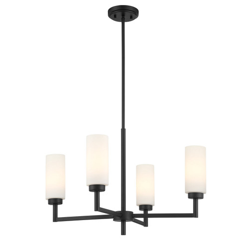 Four Light Chandelier in Matte Black (446|M100129MBK)