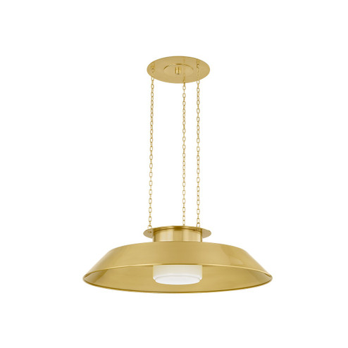 Woodrow One Light Pendant in Aged Brass (70|8832-AGB)