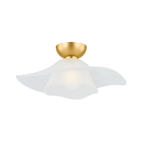 Netherlee One Light Flush Mount in Aged Brass (70|2918-AGB)
