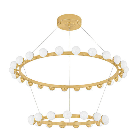 Linus LED Chandelier in Vintage Brass (68|484-46-VB)