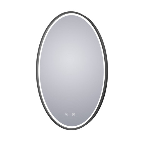 Brilliance LED Lighted Mirror in Matte Black (540|BRI-2436-BK05)