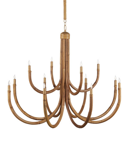 Samsara 12 Light Chandelier in Natural/Saddle Tan (142|9000-1266)
