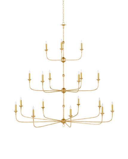 Nottaway 18 Light Chandelier in Contemporary Gold Leaf/Contemporary Gold (142|9000-1255)